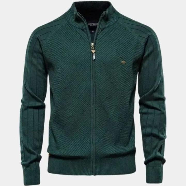 Jacquard™ | Cárdigan de punto con cremallera