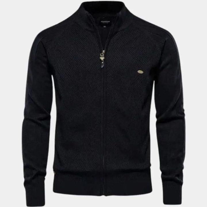 Jacquard™ | Cárdigan de punto con cremallera