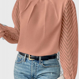 Helga Blusa de Manga Larga Náutica