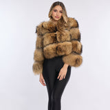 Abrigo corto de piel