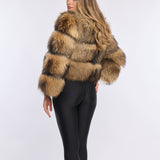 Abrigo corto de piel