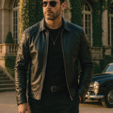 Luca™ | Chaqueta de Cuero con Cremalleras