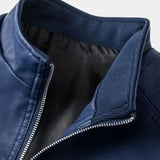 Luca™ | Chaqueta de Cuero con Cremalleras