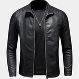Luca™ | Chaqueta de Cuero con Cremalleras