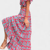 Kinslee Vestido Maxi de Estilo Swing con Escote en V