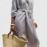 Sherlyn Vestido Camisero de Rayas con Estilo Atemporal