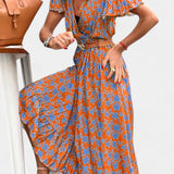 Kinslee Vestido Maxi de Estilo Swing con Escote en V