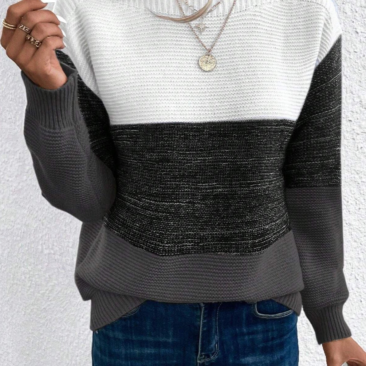 Soria Jersey de Mezcla de Lana con Toque Suave