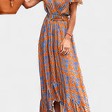 Kinslee Vestido Maxi de Estilo Swing con Escote en V