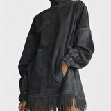 Carlota™ | Vestido de ante con flecos