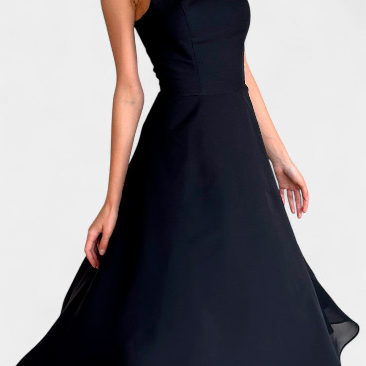 Mary Vestido Midi A-Line Sin Mangas