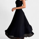 Mary Vestido Midi A-Line Sin Mangas