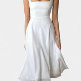 Mary Vestido Midi A-Line Sin Mangas