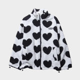 Dianne™ | Chaqueta reversible con estampado de corazones y diseño cómodo