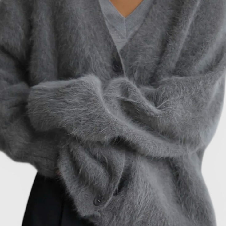 Daniela Cardigan de Mezcla de Cachemira Suave