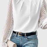 Helga Blusa de Manga Larga Náutica