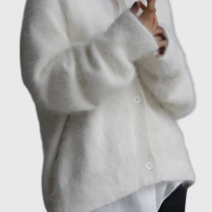 Daniela Cardigan de Mezcla de Cachemira Suave