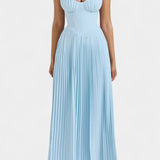 Seraphina Vestido Bustier Plisado Sin Tirantes