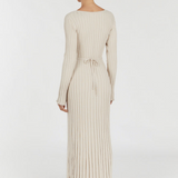 Gloria Vestido de Punto Acanalado con Cinturón