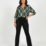 Nora Blusa con Estampado Gráfico