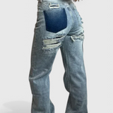 Roxy Jeans Vintage Desgastados de Cintura Alta