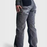 Roxy Jeans Vintage Desgastados de Cintura Alta