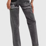 Roxy Jeans Vintage Desgastados de Cintura Alta