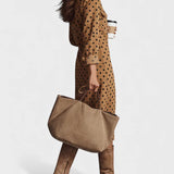 Irene™ | Vestido midi camisero de ante elegante