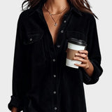 Vera™ | Vestido midi de botones y cuello clásico