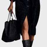 Vera™ | Vestido midi de botones y cuello clásico