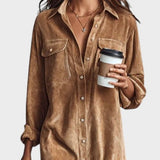 Alejandra™ | Vestido midi de pana holgado