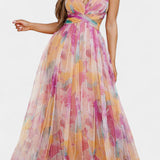 Ingrid Vestido Maxi Floral con Escote en V