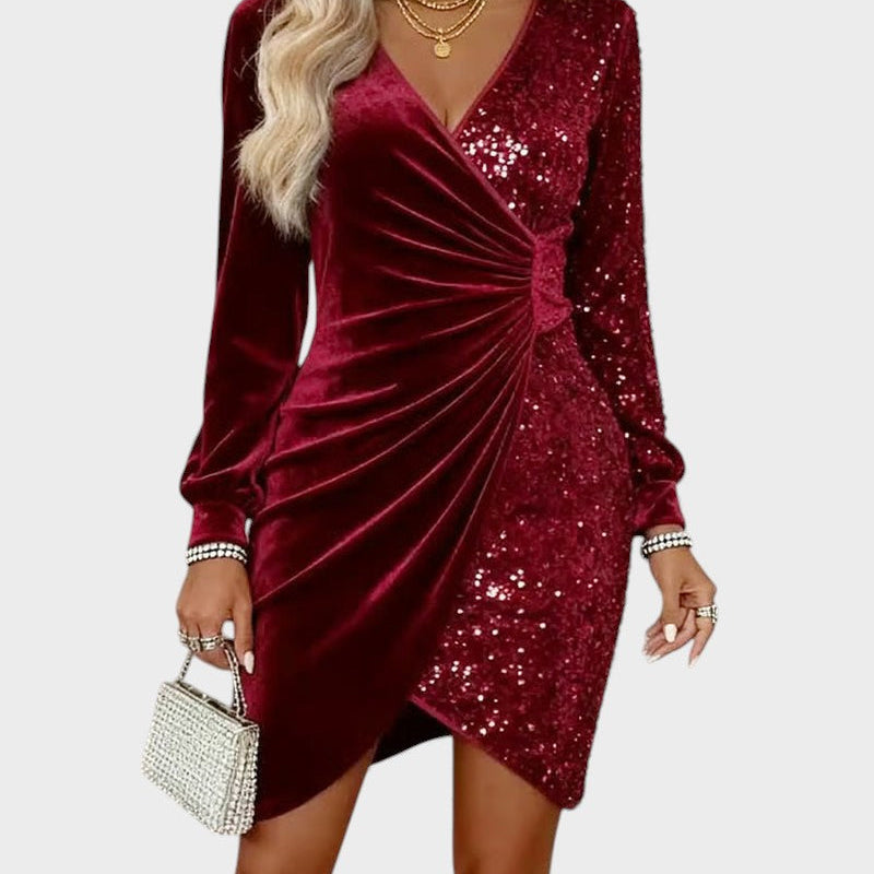 Marina™ | Vestido midi con escote en V