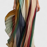 Leticia Vestido Largo con Caída Suave y Estilo Natural