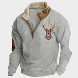 Christos™ | Sudadera de Invierno con Forro Polar y Diseño de Ciervo