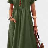 Lottie Vestido de Longitud Media con Bolsillos