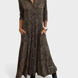 Julia™ | Vestido maxi de camisa fluido