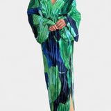 Recca Vestido Maxi Cortado con Pliegues