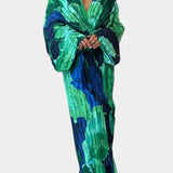 Recca Vestido Maxi Cortado con Pliegues