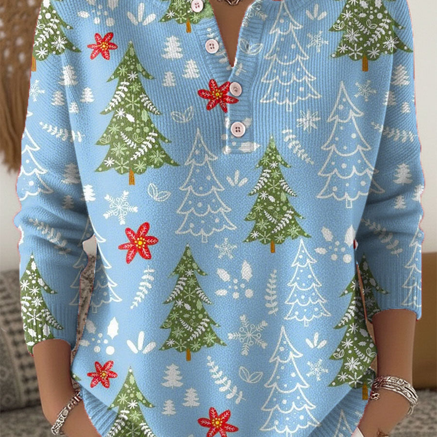 Edith Jersey de Navidad con Botones