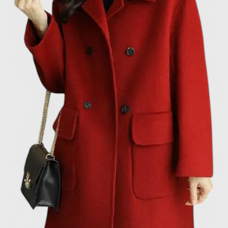 Camille | Abrigo de Lana Clásico de Doble Botonadura