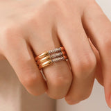 AURORA BOLD | ANILLO CON PAVÉ Y FUERZA SILENCIOSA