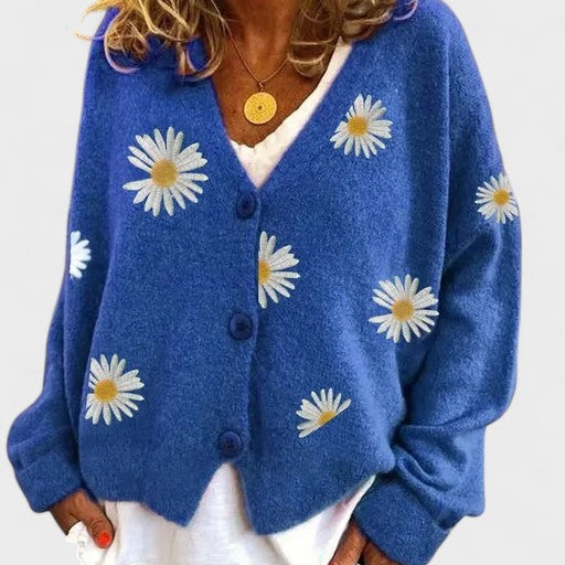 Teresa | Cárdigan con bordado floral