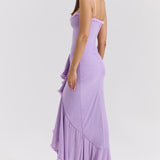 Roxanne Vestido de tirantes sin mangas con volantes