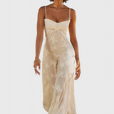 Mabel Vestido de Lentejuelas y Encaje Vintage