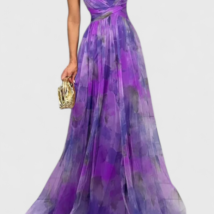 Ingrid Vestido Maxi Floral con Escote en V