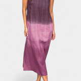 Taerra Vestido Sin Mangas con Estilo Tie-Dye en Degradé
