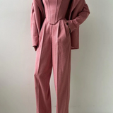 Dolce - Conjunto de Tres Piezas con Blazer de Doble Botonadura