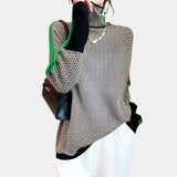 Vera Cuello Alto con Costuras a Rayas