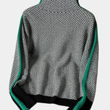 Vera Cuello Alto con Costuras a Rayas